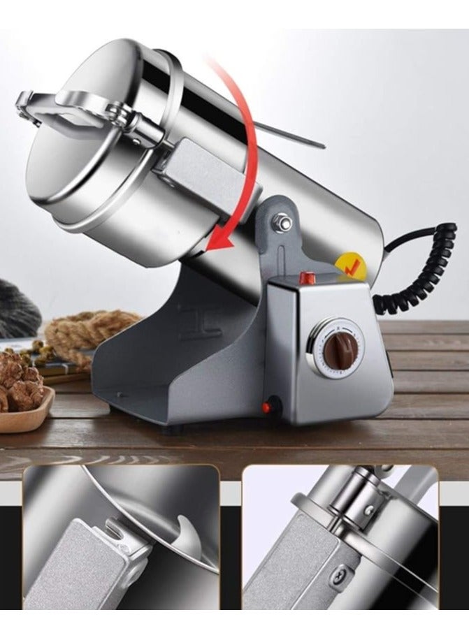 500g Electric Grain Grinder Spice Grain Mill Stainless Steel 30s High Speedy Grinding Overload Protection& 5min Timer Mill Dry Spice Herbs/Nut/Coffee/ Rice  - Image 5
