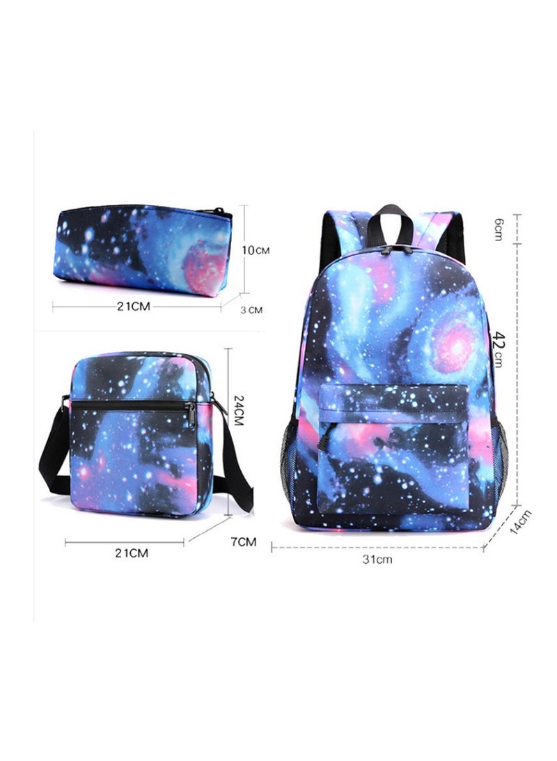 عام Minecraft ، حقيبة مدرسية للطلاب ، حقيبة ظهر ، حقيبة قلم رصاص ، حقيبة كتف ، حقيبة مدرسية من ثلاث قطع. - Image 2