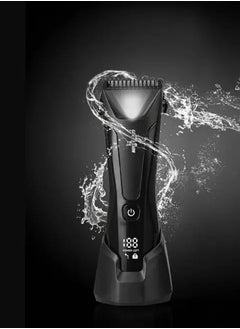 GREEN LION Sensitive Pro Body Trimmer / Digital Display / LED Light / Different Combs / Extra-powerful Motors / Detachable Blade / Easy For Cleaning / High Power Motor / High Battery Capacity - Black  - Image 2
