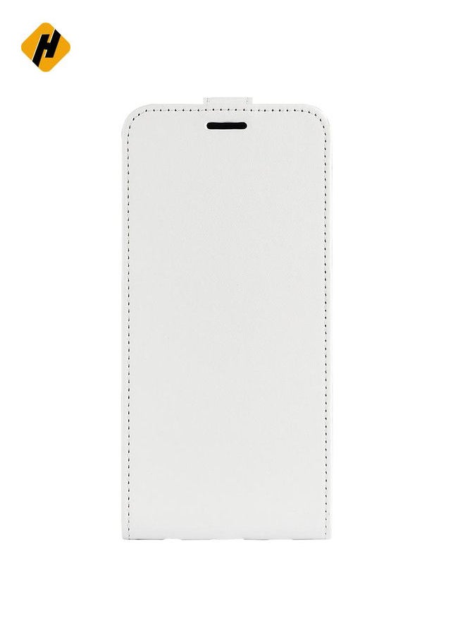 HuHa - Protective Cover For Nothing Phone 3a Pro R64 Texture Single Vertical Flip Leather Phone Case (White) - Image 1