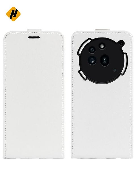 Protective Cover For Nothing Phone 3a Pro R64 Texture Single Vertical Flip Leather Phone Case (White)