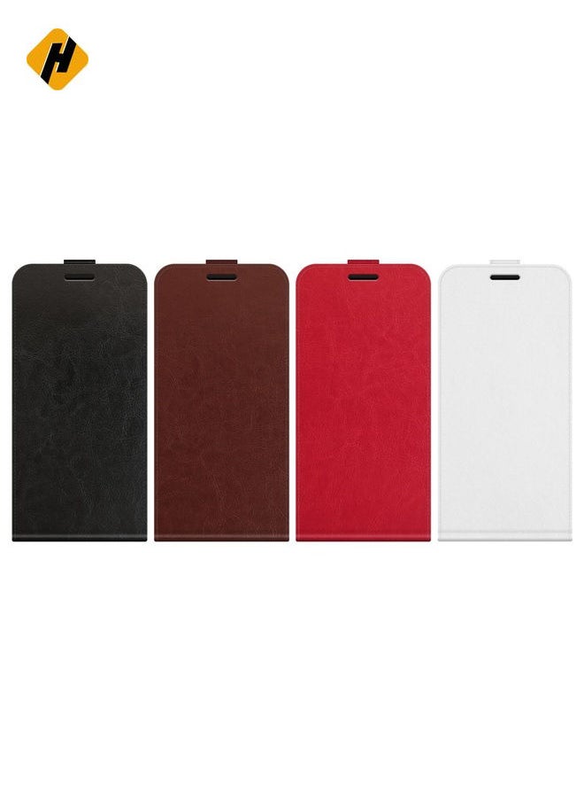 HuHa - Protective Cover For Nothing Phone 3a Pro R64 Texture Single Vertical Flip Leather Phone Case (White) - Image 1
