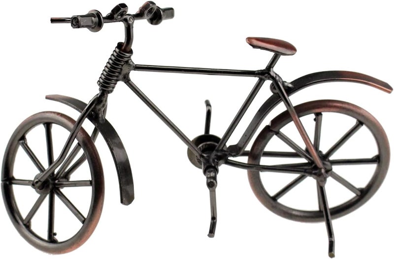 Tipmant Antique Vintage Bicycle Retro Iron Bike Model Office Home Décor Accents Room Desk Decoration Ornaments Handmade Handcrafts - Image 1