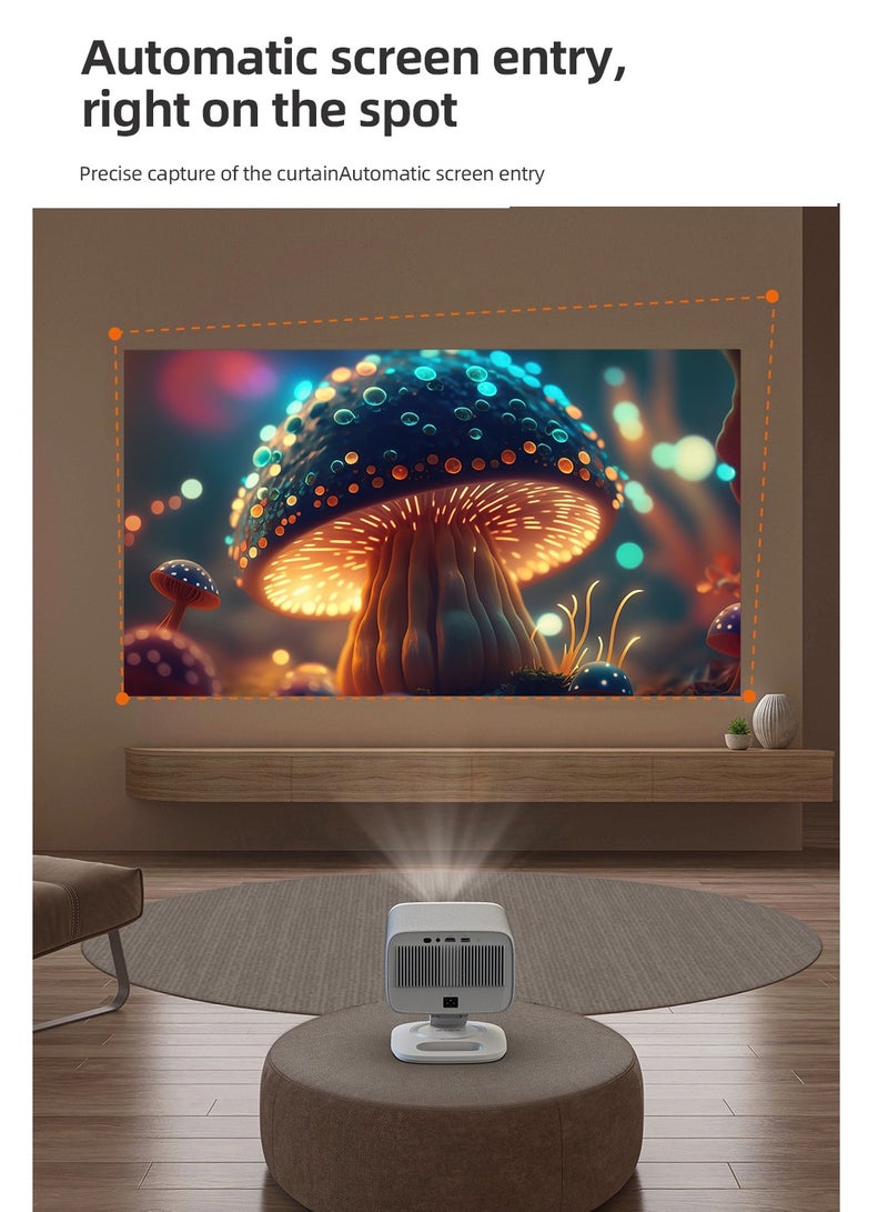 لينوفو جهاز عرض LENOVO Xiaoxin 100P PTZ بزاوية 360 درجة، 2+32 جيجابايت، جهاز عرض فيديو محمول بدقة 1080 بكسل عالية الدقة - Image 4