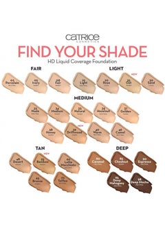 Catrice HD Liquid Coverage Foundation | High & Natural Coverage | Vegan & Cruelty Free (030 | Sand Beige) 