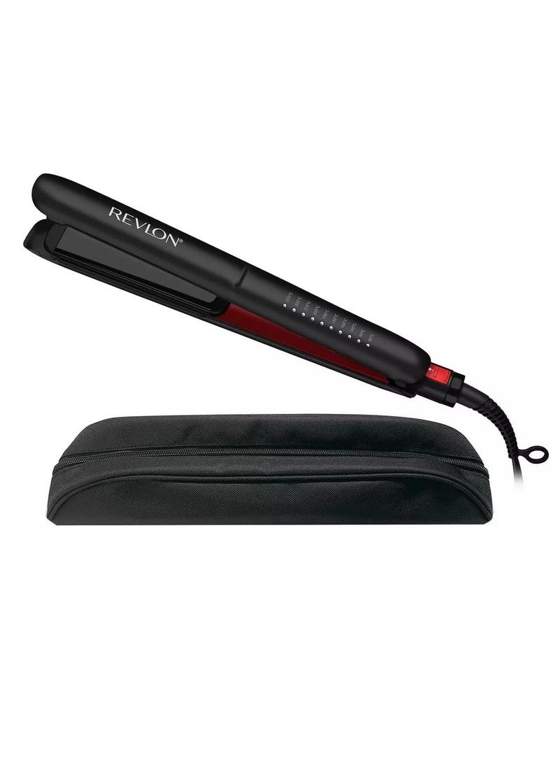 Revlon Smoothstay Coconut Oil-Infused Hair Straightener (25mm Triple-Coated Ceramic Plates, Floating Plates with Rounded Edges, Customizable Temperature up to 235°C, Travel Pouch Included) RVST2211P - Image 2
