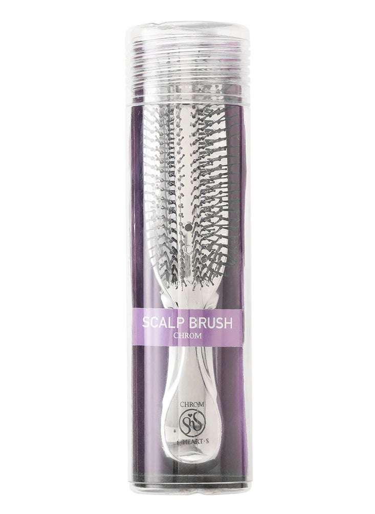 S-HEART-S - SCALP BRUSH CHROME – Antistatic Hair & Scalp Care for Healthier, Shinier Hair - Image 1