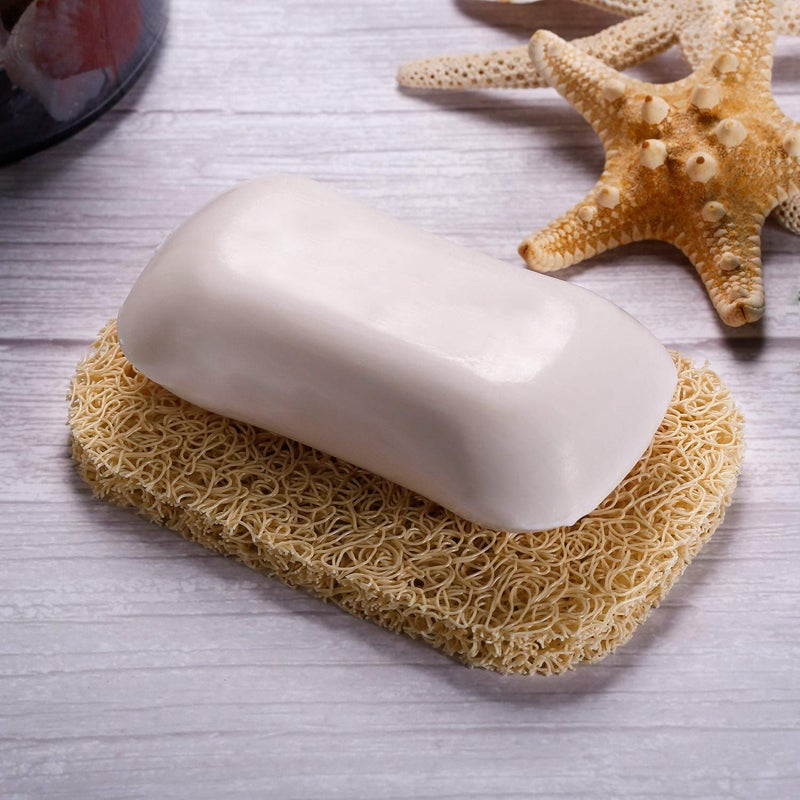 GUUKAR Bar Soap Dish Holder for Shower Bathroom Stainless Steel Rust Proof Self Draining with Beige Soap Saver Pad - Image 5