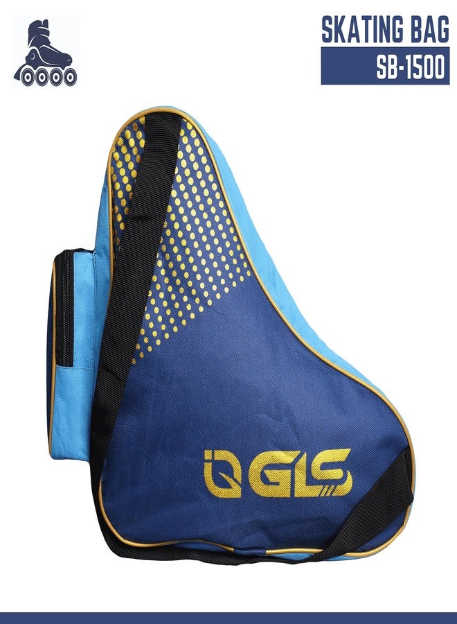 GLS SB-1500 Kids Toys Skates Kit Bag - Waterproof Heavy Duty - Blue (Bag Only/Colors May Vary) - Not for Professional Skates - Image 2