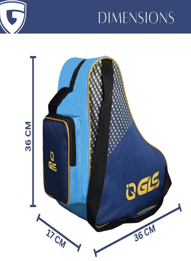 GLS SB-1500 Kids Toys Skates Kit Bag - Waterproof Heavy Duty - Blue (Bag Only/Colors May Vary) - Not for Professional Skates - Image 4