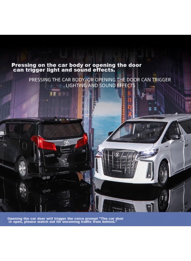 Black mamba Hei Manba E'fa Black 1：18 Business Car Model, Realistic Alloy Children's Car Model Toy, Collectible Display Piece, Toy Car - Image 3
