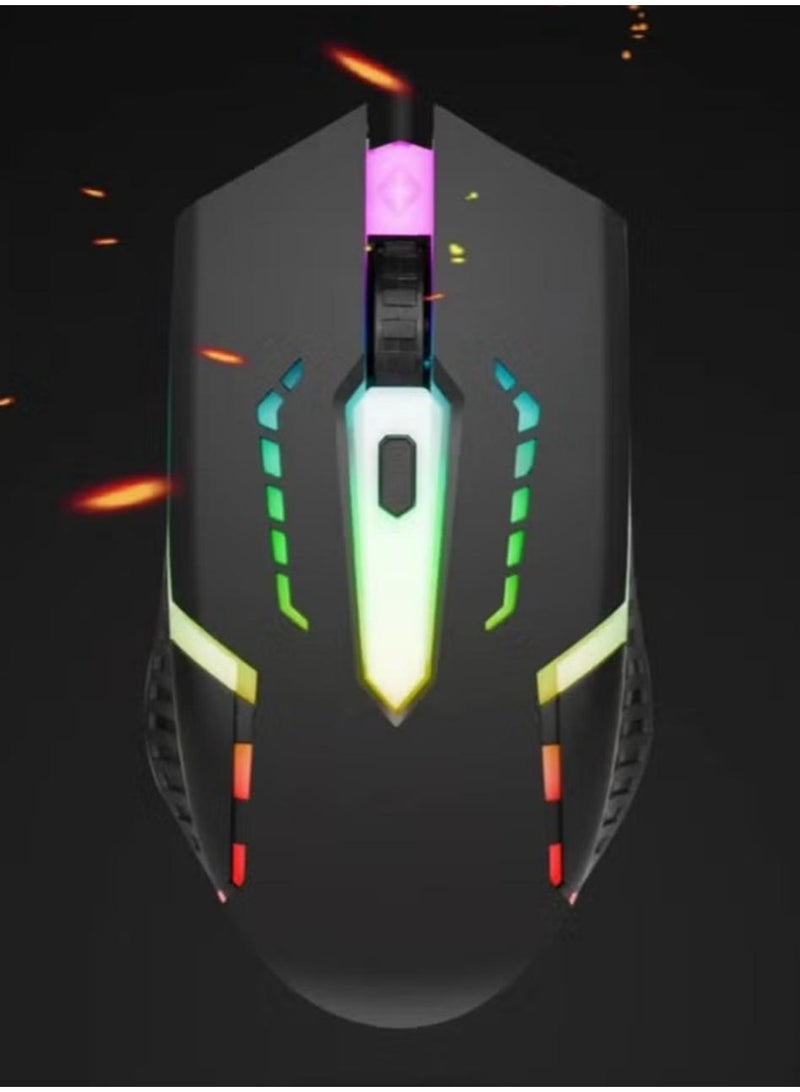 Denx Wired RGB Backlit Keyboard and Gaming Mouse Set - Denx DX1795  - Image 2