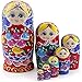 Starxing Russian Nesting Dolls Wood Matryoshka Stacking Set of 7 Handmade Toys for Children Kids Adults Easter Mothers Day Birthday Christmas Halloween Home Room Decoration Gift - Image 4