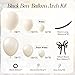Leraqertra Bow Pearl White Balloon Arch Kit with White Pearl Balloons for Engagement Bridal Shower Wedding Black Bow Birthday Party Decorations - Image 4