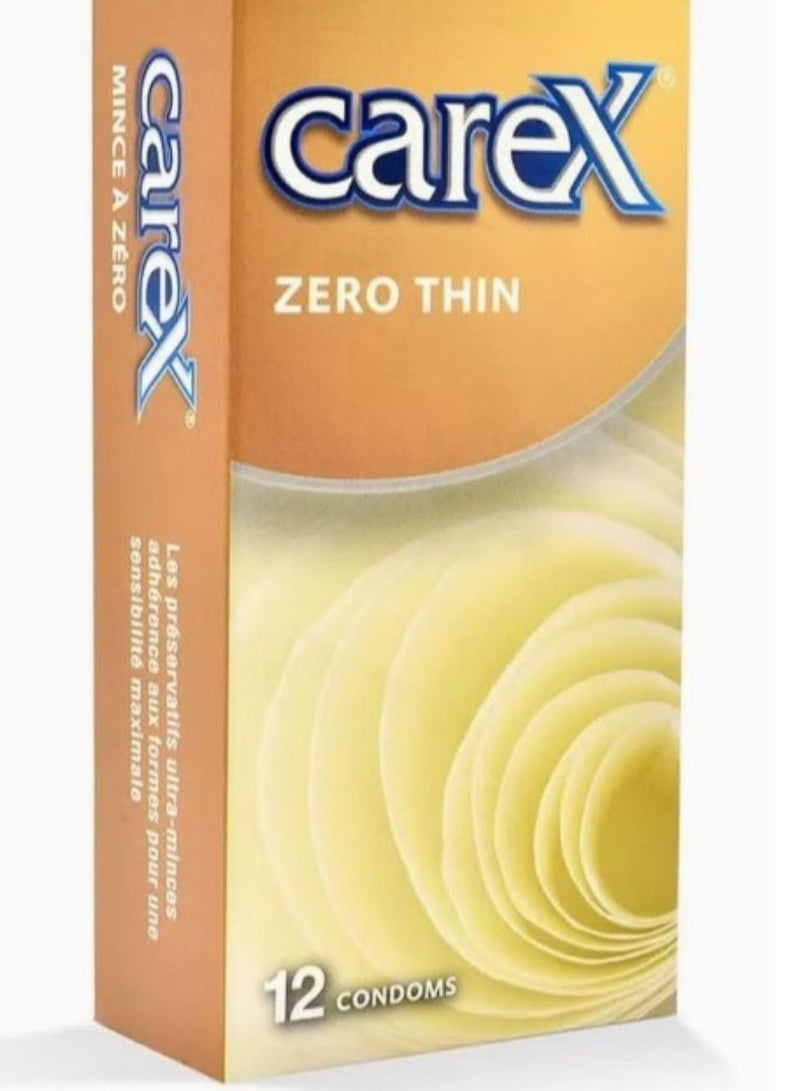 Carex Zero Thin Condoms Box of 6 (72 Condoms Total) – Ultra Thin Lubricated Natural Latex for Maximum Sensitivity & Protection - Image 2