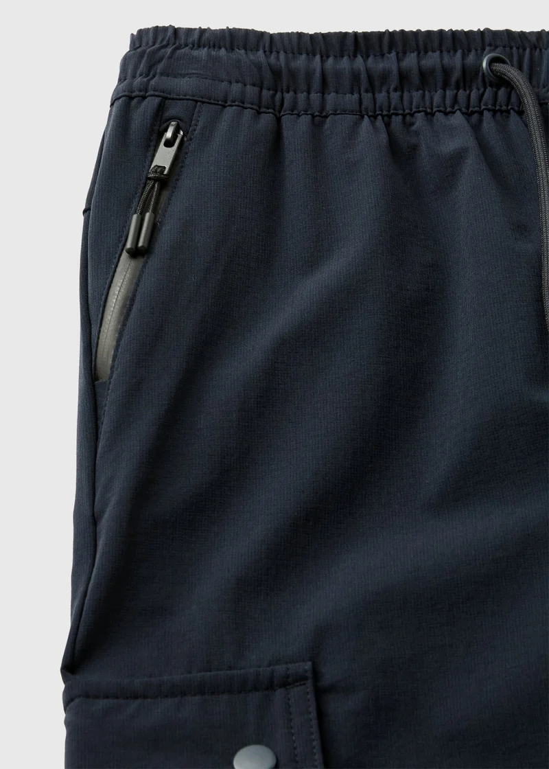 ماتلان بناطيل كارغو ولادي كحلي منسوجة أنيقة