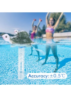 SYOSI Floating Pool Thermometer, Large Size Easy Read for Water Temperature, Shatter Resistant with String for Outdoor and Indoor Swimming Pools and Spas  - Image 3