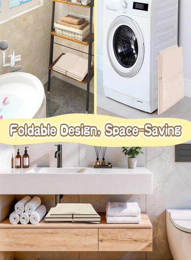TRELC Collapsible Baby Bathtub, Portable Toddler Bathtub for Shower, Foldable & Space-Saving Baby Bath Tub Without Assembly, Versatile Kids Bathtub for Travel, Bathroom, Camping (Beige) - Image 3