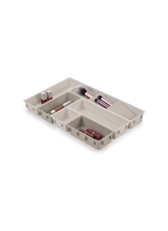 Joseph Joseph Viva - Modular 7-piece Makeup Beauty Drawer Organiser Set, Storage Boxes dividers for makeup, beauty grooming items, cosmetics, hair accessories  - Image 1