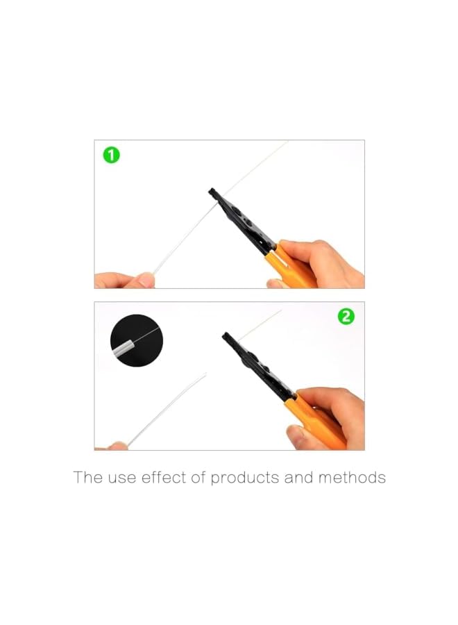 PROMASS promass Fiber Optic Stripping Pliers, Squeeze Pliers 3 Port Hole Fiber Optic Stripping Tool with Hex Socket Wrench for Jacket, Buffer, and 125μm-250μm Coating Stripping  - Image 3