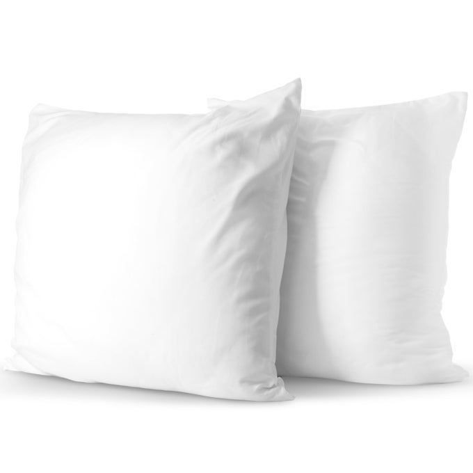 THROW PILLOWS SET OF 2 DECORATIVE PILLOW INSERTS WITH REMOVABLE COVERS SOFT SQUARE PILLOWS FOR COUCH BED AND SOFA DCOR 28X28