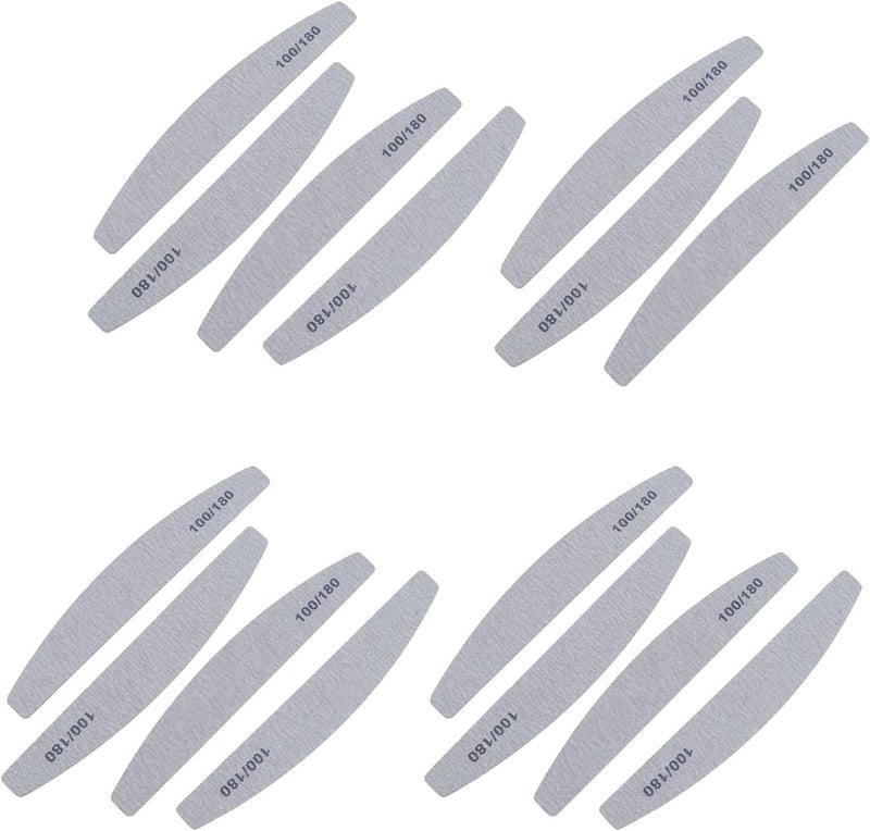 15pcs Half-Moon Shaped Purple Grit Nail Sanding Files Nail Repairing Strips Manicure Accessories and Gel Removal - Image 1