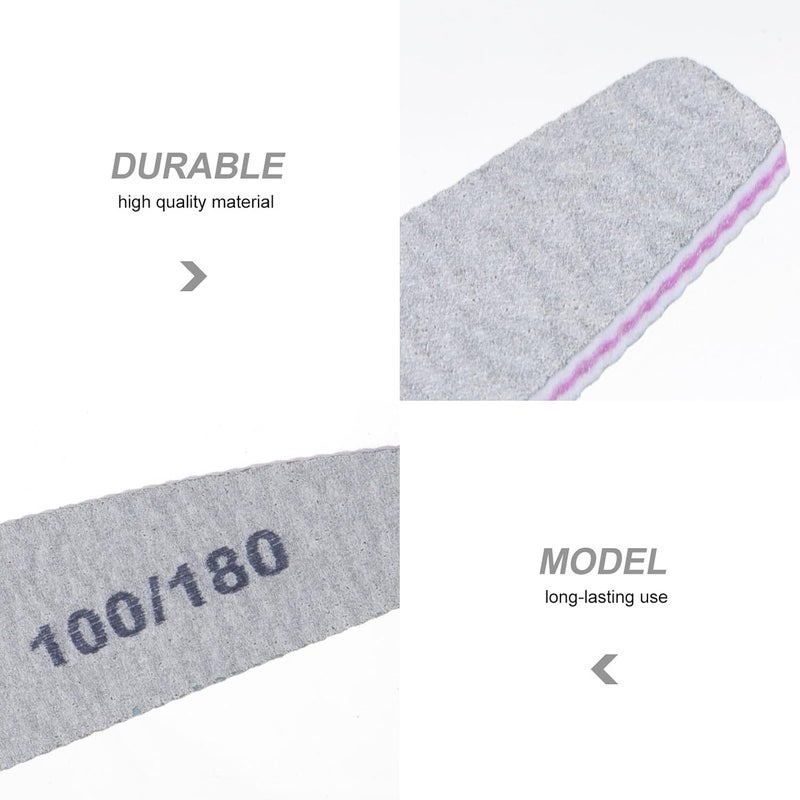 15pcs Half-Moon Shaped Purple Grit Nail Sanding Files Nail Repairing Strips Manicure Accessories and Gel Removal - Image 2