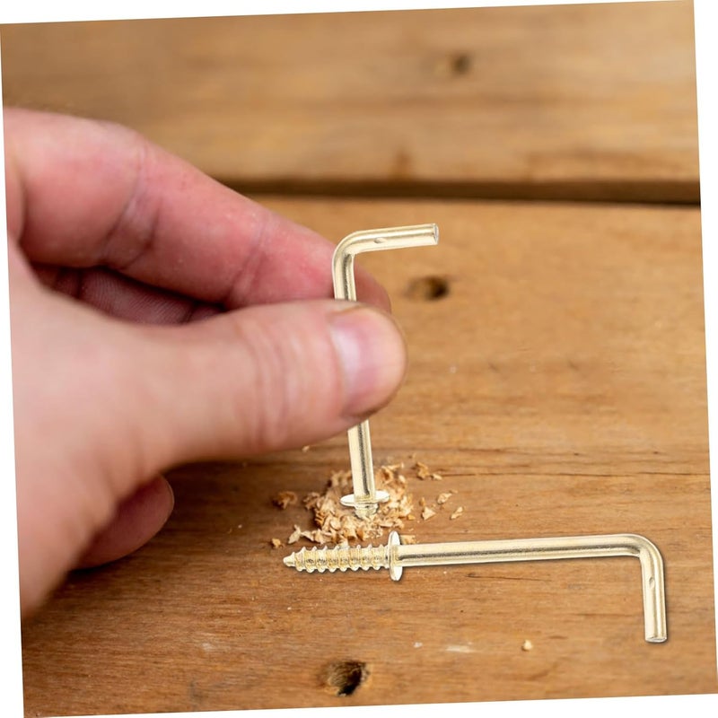 مسامير خطاف ذاتية التنظيف بزاوية قائمة 10 قطع لتعليق الصور والحرف اليدوية والنباتات - Image 4