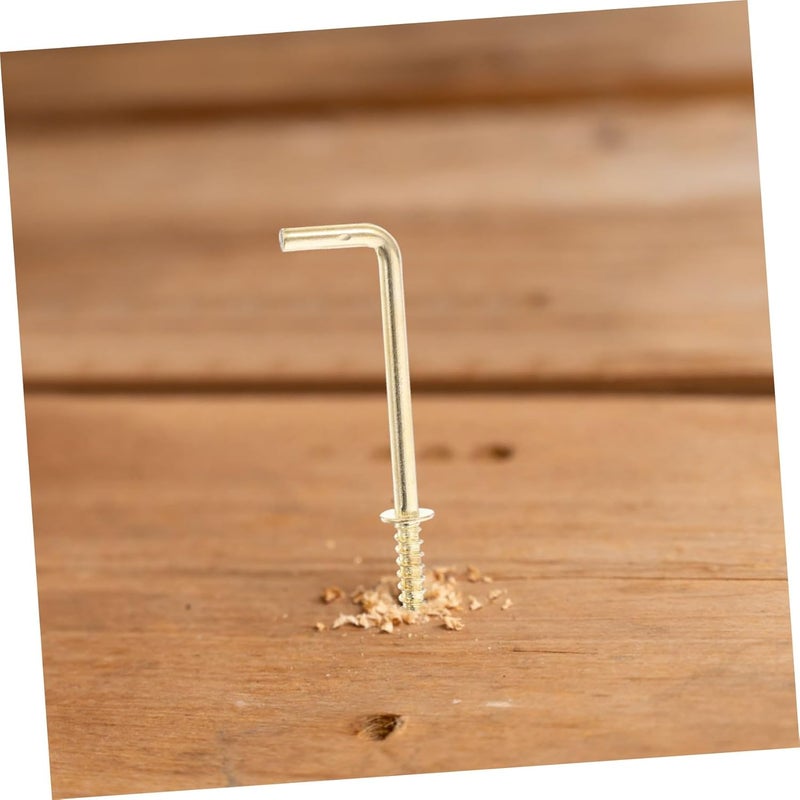 مسامير خطاف ذاتية التنظيف بزاوية قائمة 10 قطع لتعليق الصور والحرف اليدوية والنباتات - Image 3