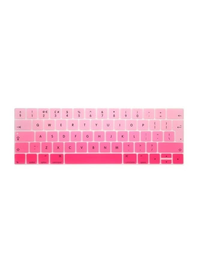 Ozone Keyboard Skin With Touch Bar For Apple MacBook Pro A1706/A1707 Pink 