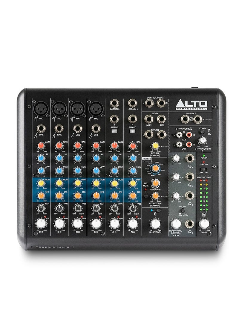 Alto Professional - Alto Professional TrueMix 800FX Portable 8-Channel Analog Mixer with Multi FX - Image 1