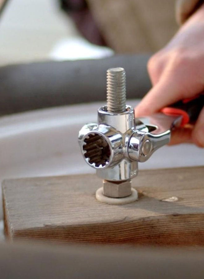 NIBEMINENT Multi-Function Tiger Wrench Silver 30cm - Image 5