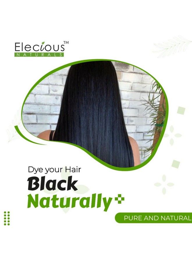 Elecious Naturals Indigo And Henna Powder For Black Hair (200 Grams Each Total 400 Grams) ; Natural Hair Dye - Image 3