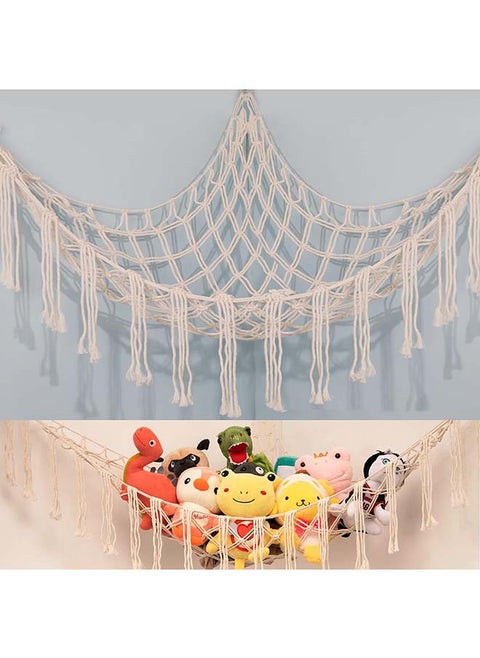Mesh Hammock Plush Toy Organizer for Bedroom,