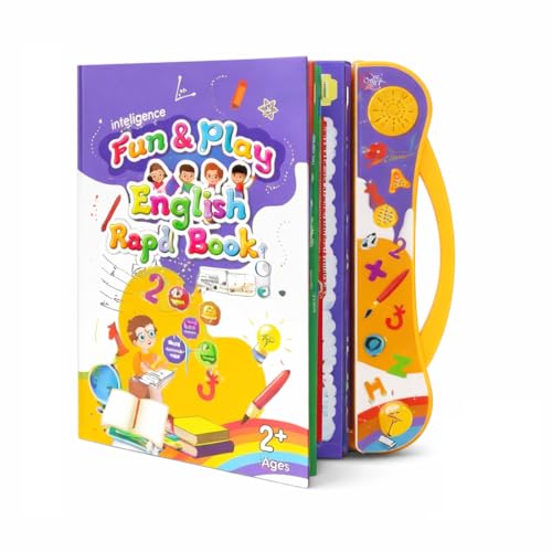 Braintastic Fun & Play English Rapid Book for Kids | Interactive Talking Educational Learning Book with Alphabet, Words & Activities for Toddlers - Image 1