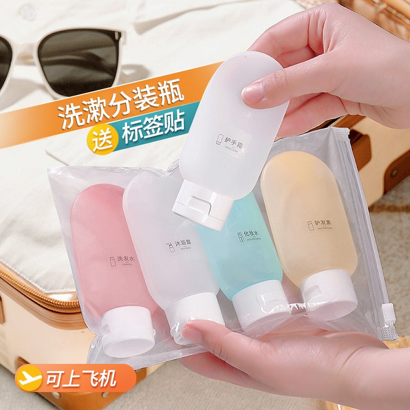 Silicone Refillable Bottles For Travel, Portable And Suitable For Boarding, Toiletries, Lotion Storage, Large Capacity, Leak-Proof Storage Bottles - Image 2