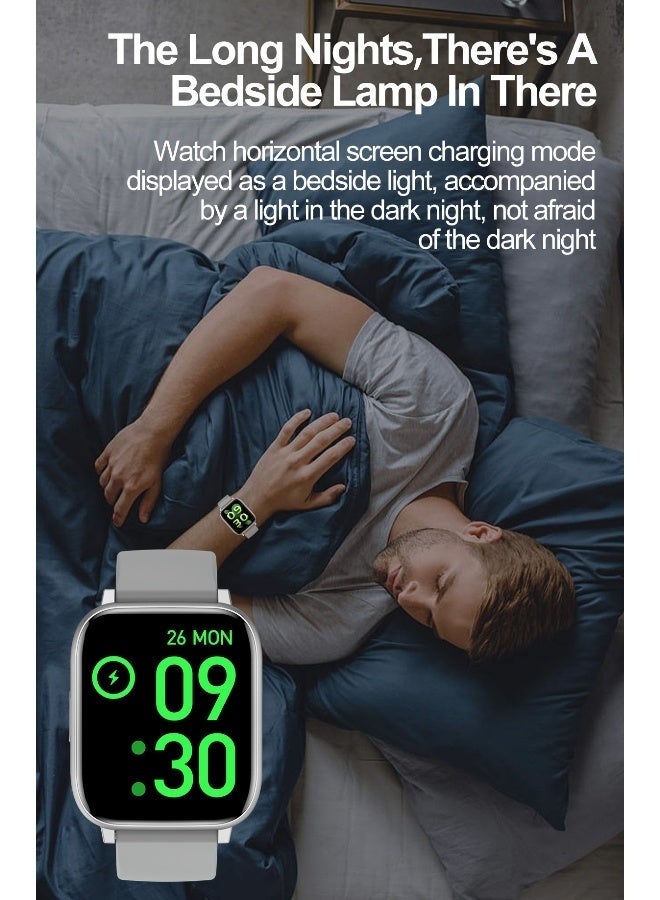 فولينيكس العلامة التجارية الكورية Business Smart watch، اللغة الإنجليزية العربية المتعددة، مراقبة اللياقة البدنية ضد الماء، اتصال البلوتوث، طلاء سبائك الزنك، مراقبة معدل ضربات القلب، ساعة ذكية للرجال النساء، هدية للفتيات الأولاد -أسود - Image 4