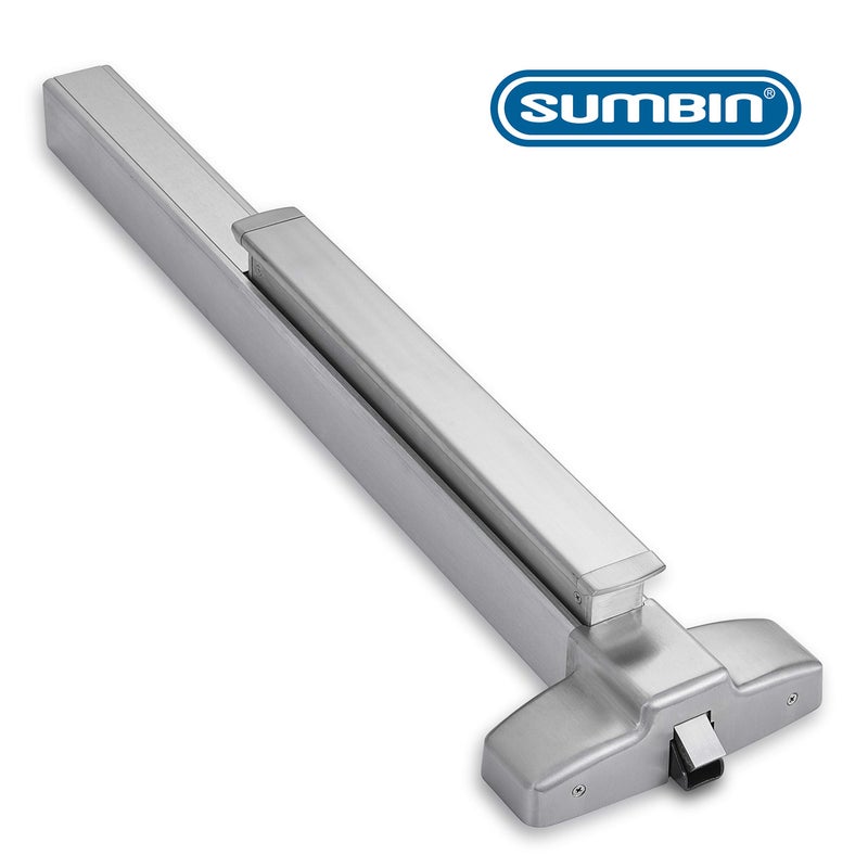 SUMBIN Extra Heavy Duty Commercial 36 Panic Push Bar Door Lock Panic Exit Device Ansi Grade 1 and UL CUL 3H Fire Rated with Dogging Function Aluminium Material - Image 2