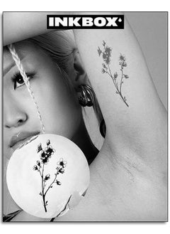 Inkbox Temporary Tattoos, Semi-Permanent Tattoo, One Premium Easy Long Lasting, Water-Resistant Temp Tattoo with For Now Ink - Lasts 1-2 Weeks, Boraliea, 5x2in