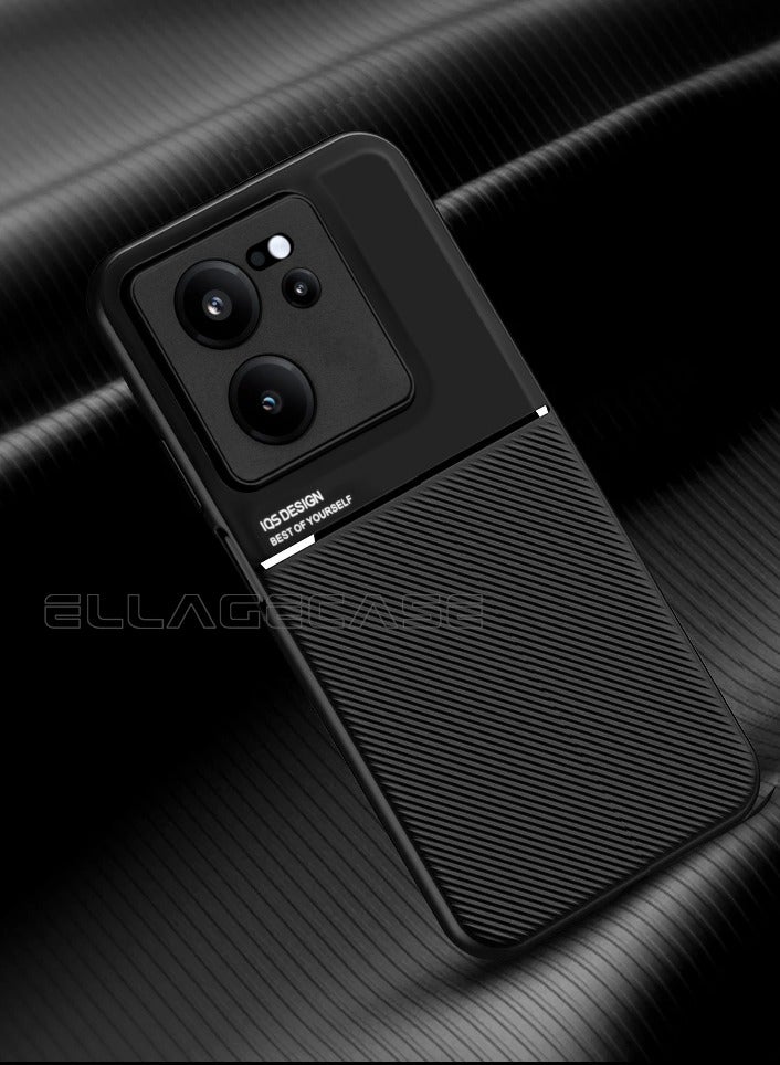 ELLAGECASE حافظة فاخرة رفيعة للغاية لهاتف Xiaomi 13T 2023 / 13T Pro / K60 Ultra، لوحة معدنية مخفية، تصميم نحيف، سهل الحمل، وحماية معززة للكاميرا - Image 4