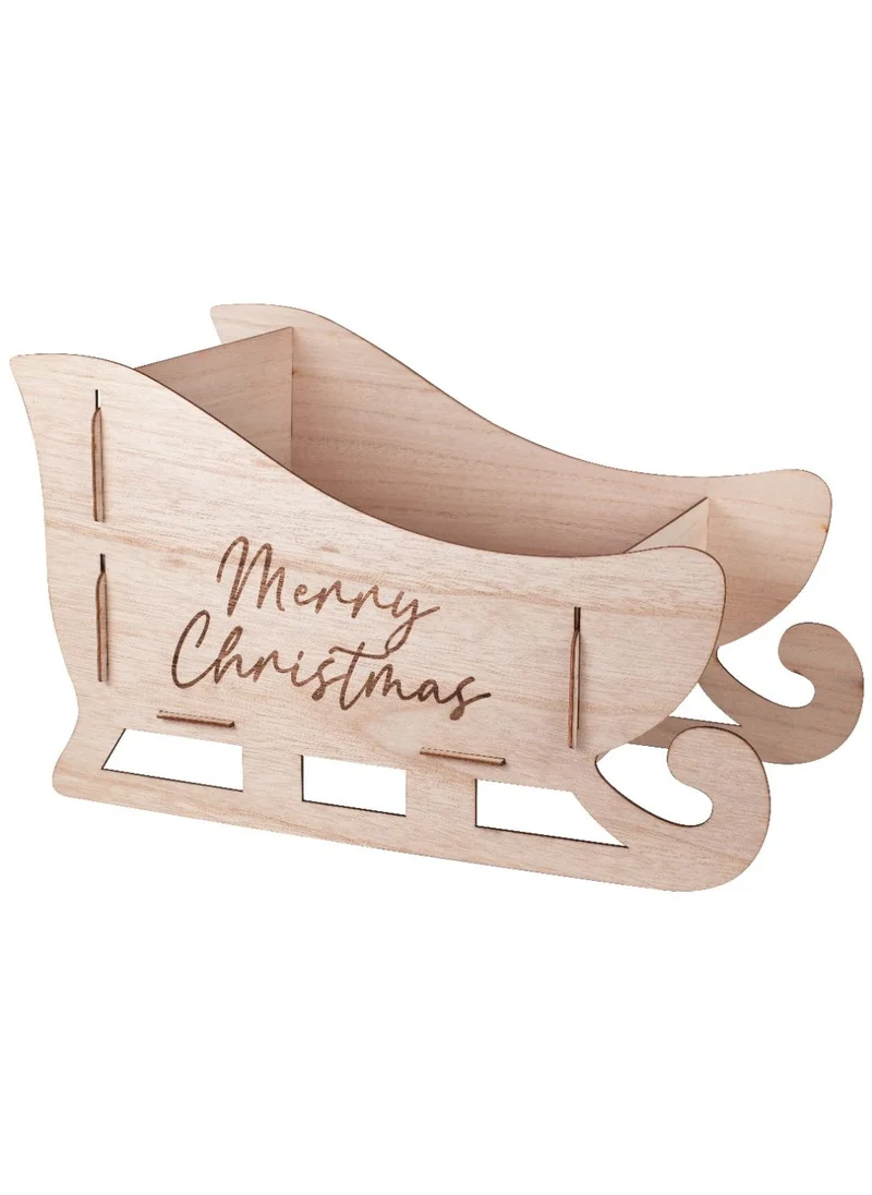 Ginger Ray Present Holder Wooden Sleigh