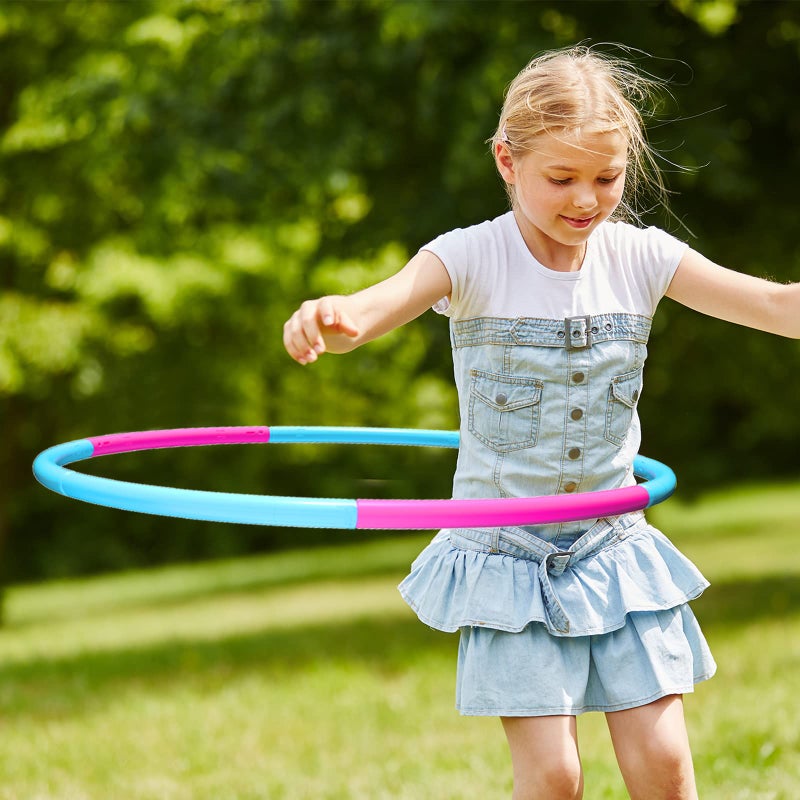Liberry Kids Exercise Hoop, Detachable Adjustable Plastic Toy Fitness Hoops for Kids, Suitable for Beginners and Children Age 3 and Up, Pack of 3 - Image 3