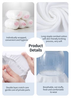 MileMelo 5-Piece Women Cotton Polyester Disposable Maternity Panties Set for Travelling/Spa/Surgery/Periods/Postpartum  - Image 5