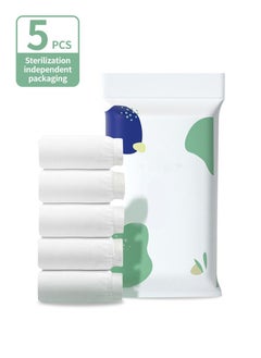 MileMelo 5-Piece Women Cotton Polyester Disposable Maternity Panties Set for Travelling/Spa/Surgery/Periods/Postpartum  - Image 1