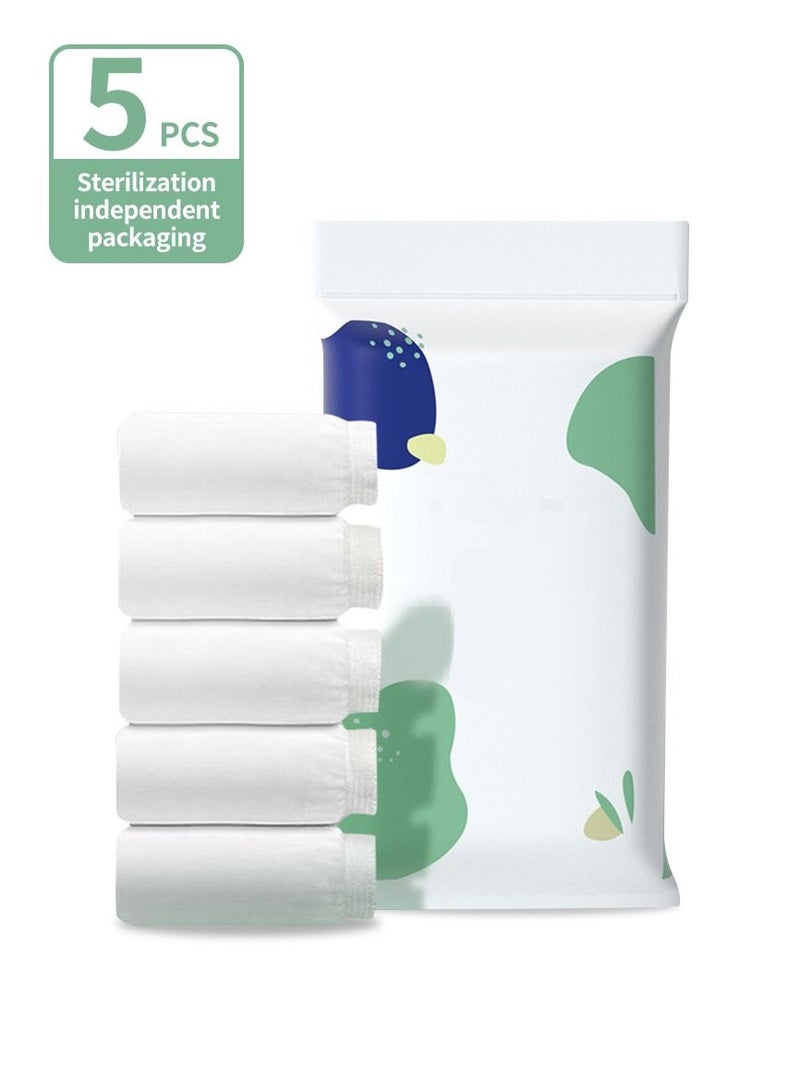 MileMelo 5-Piece Women Cotton Polyester Disposable Maternity Panties Set for Travelling/Spa/Surgery/Periods/Postpartum - Image 1