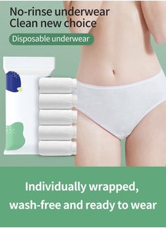 MileMelo 5-Piece Women Cotton Polyester Disposable Maternity Panties Set for Travelling/Spa/Surgery/Periods/Postpartum  - Image 2