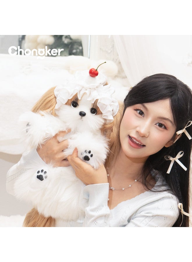 Chongker تشونكر بيت شيه تسو جرو حقيبة ظهر دمية محشوة لعبة هدية عيد ميلاد رأس السنة ملابس ستايل - Image 1