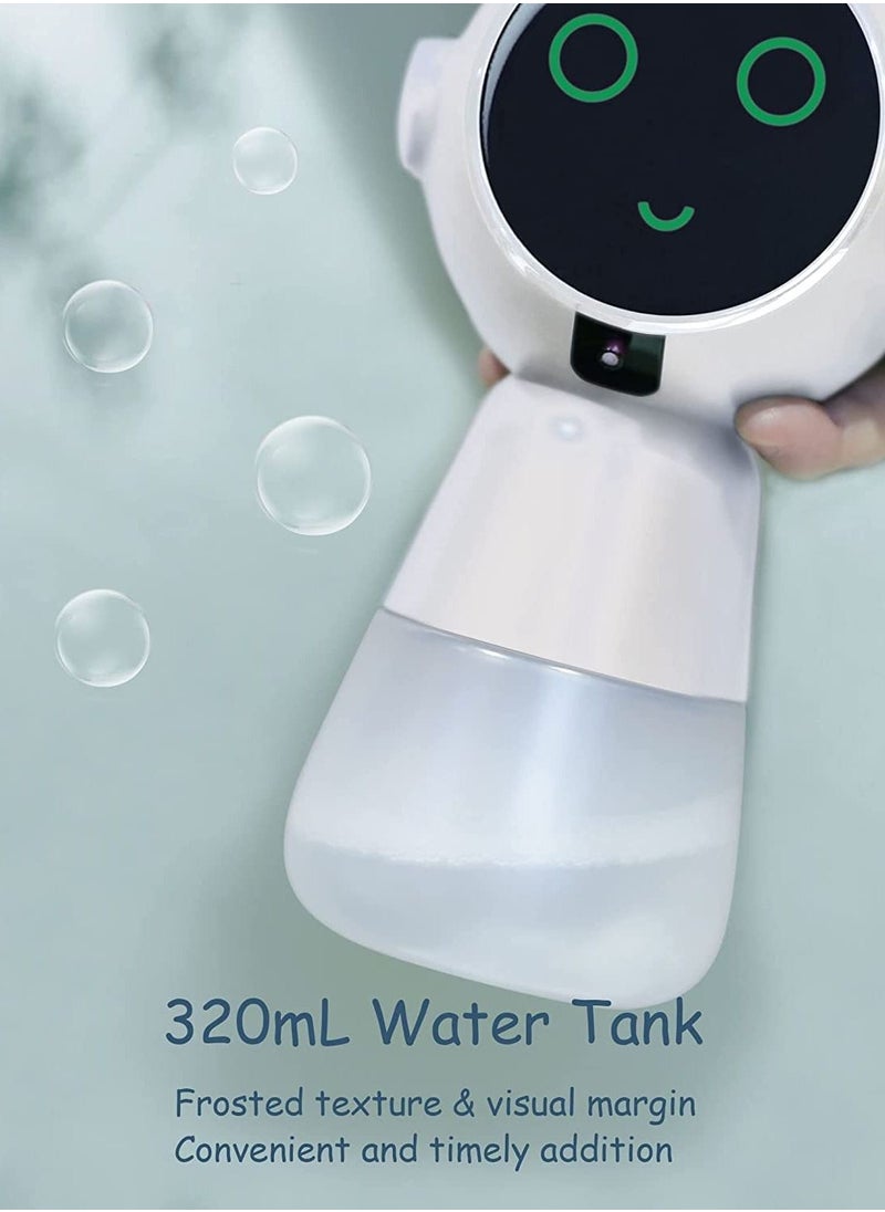 SYOSI - Automatic Foaming Soap Dispenser, Cute Automatic Soap Dispenser Touchless Automatic Soap Dispenser Touchless for Kids Electric Foam Soap Dispenser with 3 Levels Adjustable Volume 320ml White - Image 1
