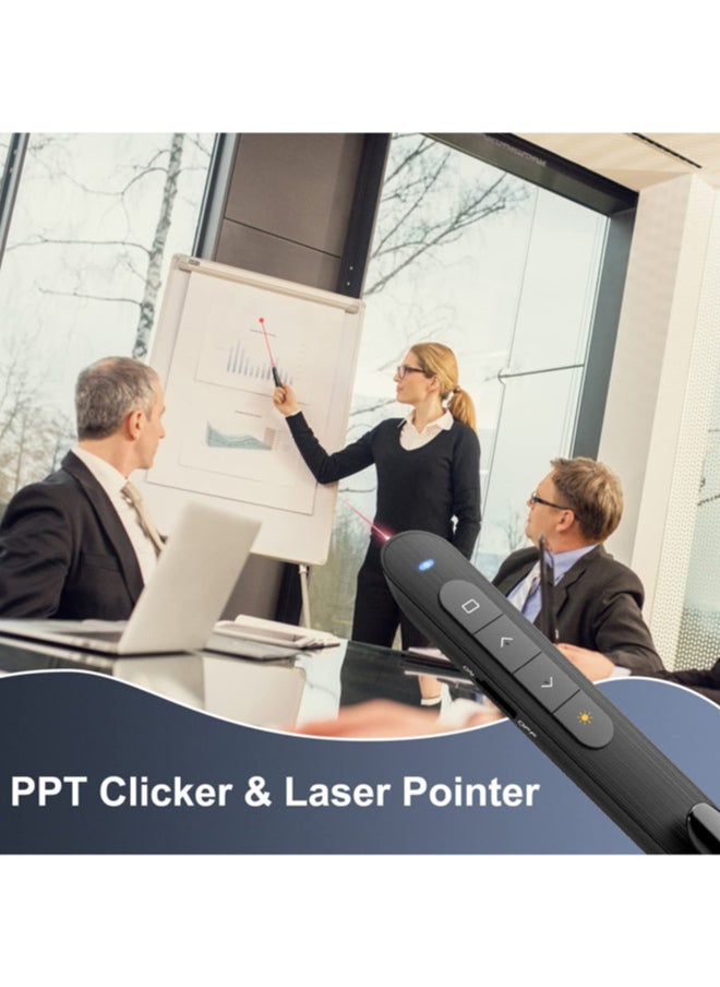chixing - مؤشر عرض لاسلكي 2.4GHz مع تحكم في الصوت والروابط - متوافق مع PowerPoint - Image 1