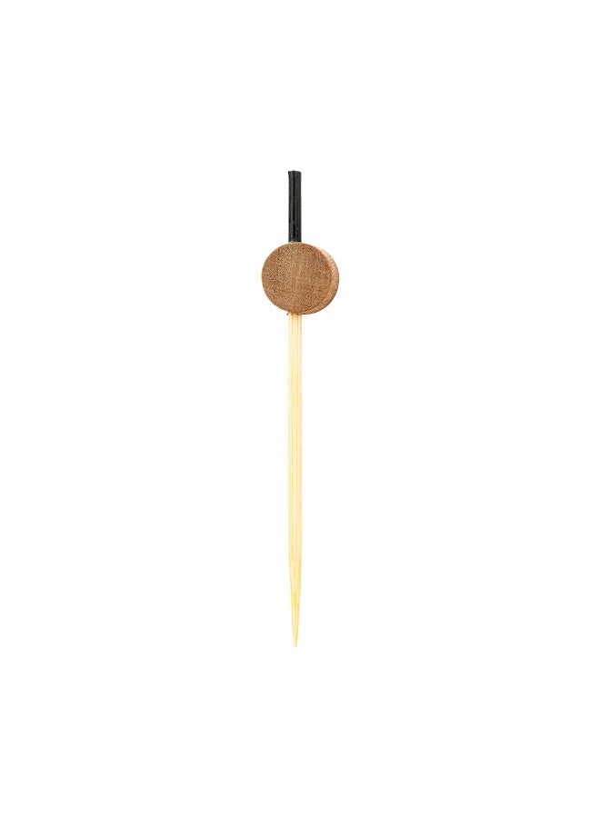 Restaurantware 2.5 Inch Dojo Bamboo Skewers, 1000 Disposable Bamboo Food Picks - Sturdy, Munchkin Design, Brown Bamboo Appetizer Picks, Sustainable, For Serving Appetizers and Cocktail Garnishes - Image 1
